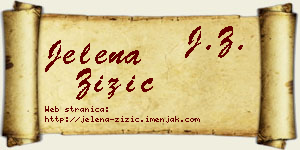 Jelena Žižić vizit kartica